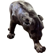 Bronze Leopard Sculpture, Large