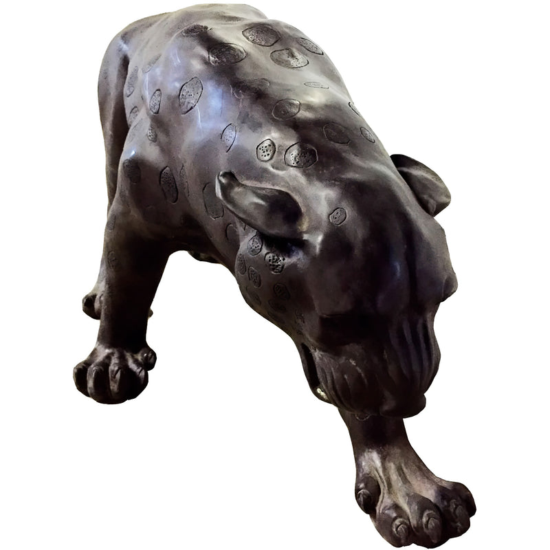 Bronze Leopard Sculpture, Large