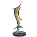 Bronze Marlin Statue on Marble Base- 42 Inch