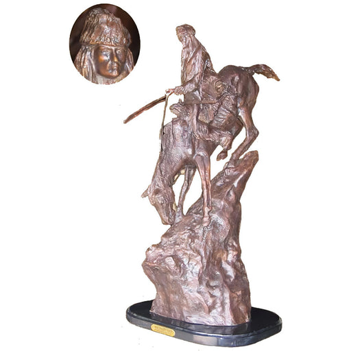 Bronze Mountain Man Western Statue