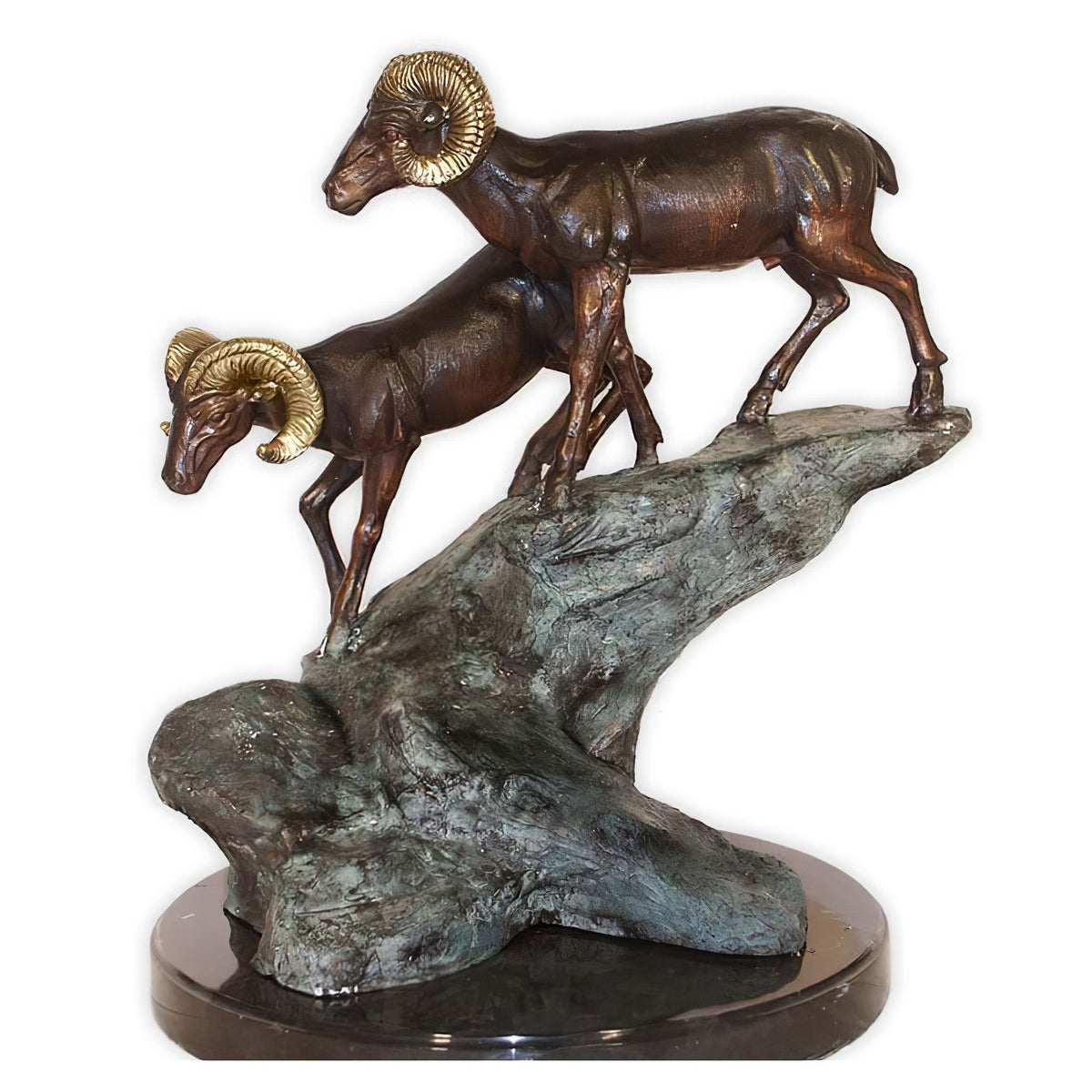 Bronze Ram Tabletop Sculpture — AllSculptures