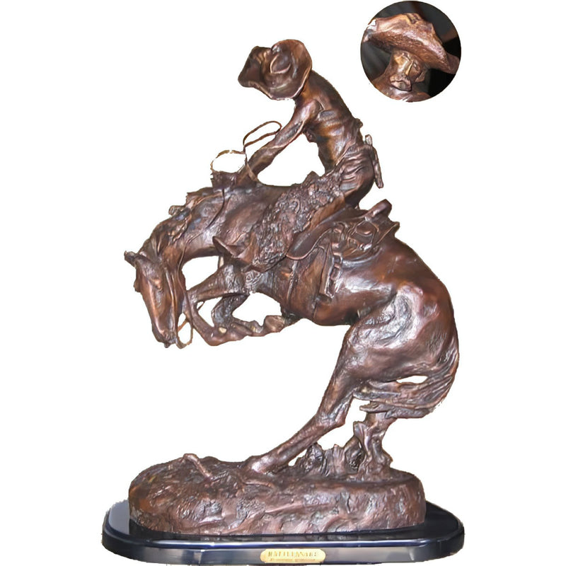 Bronze Rattle Snake Western Statue