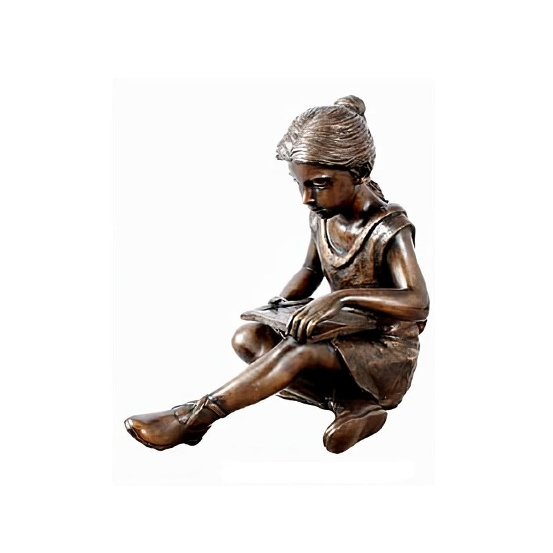 Bronze Reading Girl