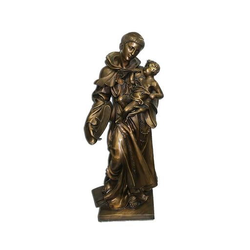 Bronze Saint Anthony with Baby Statue
