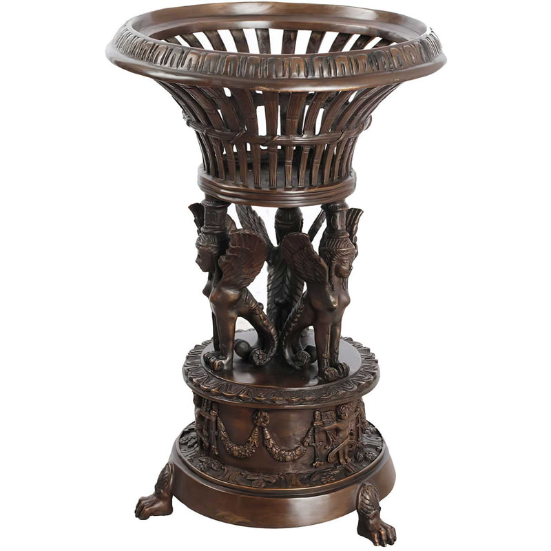 Bronze Sphinx Empire Planter or Table Base