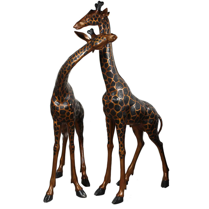 Bronze Standing Giraffes, Extra Large