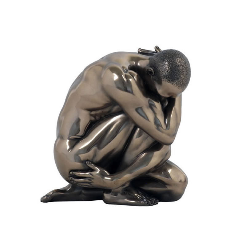 Bronze Study of Form Male Nude Sculpture- Small
