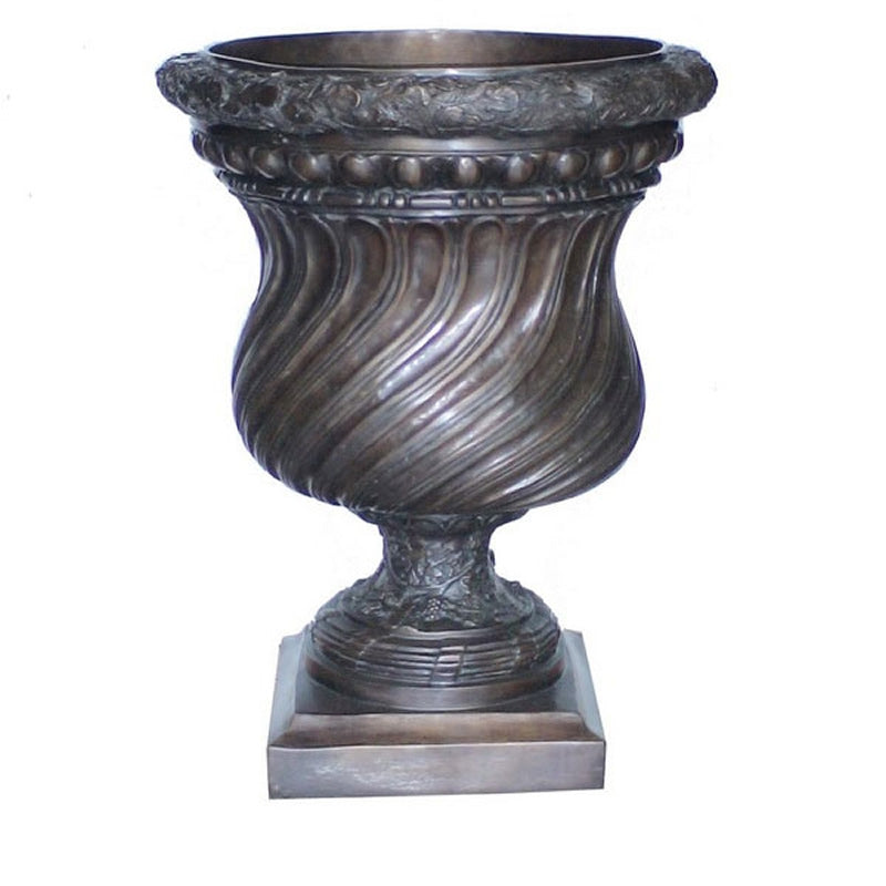 Bronze Swirl Urn