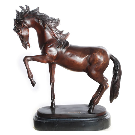 Bronze Trotting Horse Statue, Left Leg Up