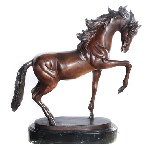 Bronze Trotting Horse Statue, Right Leg Up