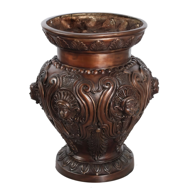 Bronze Urn with Female Faces