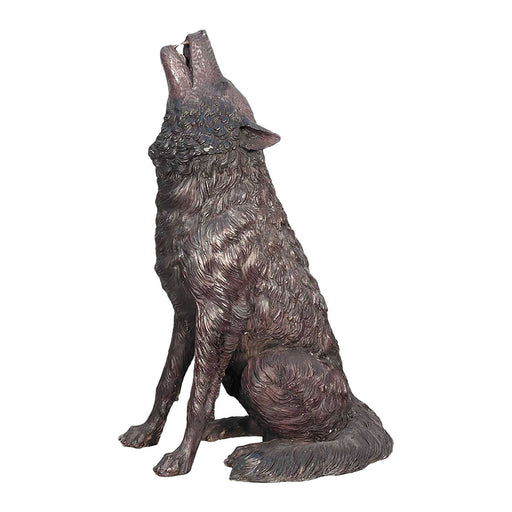 Bronze Wolf Sculpture
