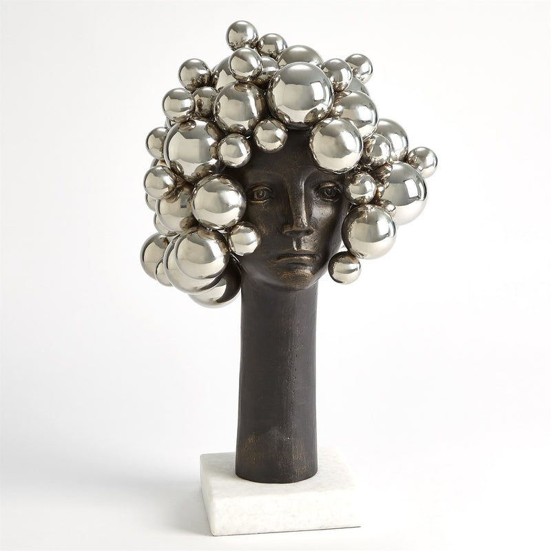 Bubble For Brains Bust Silver 5