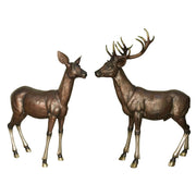 Buck And Doe Sculpture Set