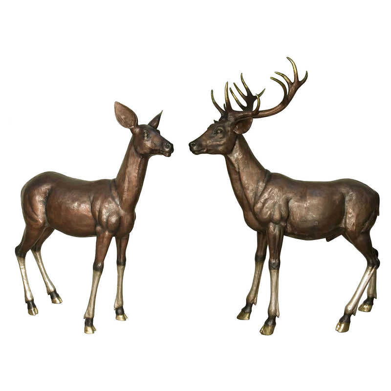 Buck And Doe Sculpture Set
