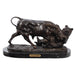 Bronze Bull & Bear Fighting Sculpture