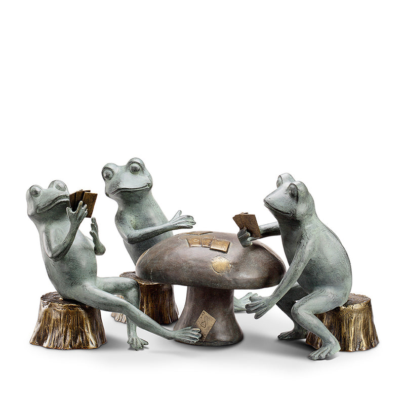 Card Cheat Frogs Garden Sculpture Set by San Pacific International/SPI Home