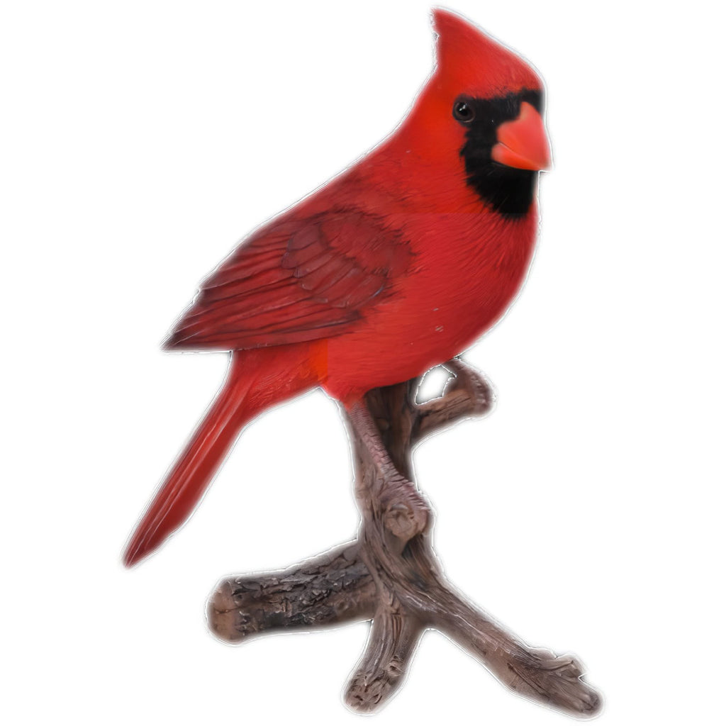 Blue Jay and Red Cardinal Birds Garden Statue Resin Yard 