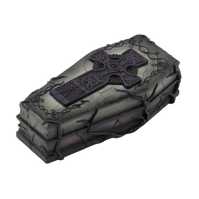 Celtic Cross Coffin Trinket Box
