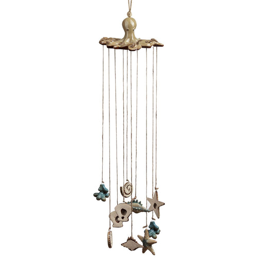 Ceramic Octopus Wind Chime by San Pacific International/SPI Home
