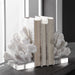 Charbel White Coral Bookends Set 2