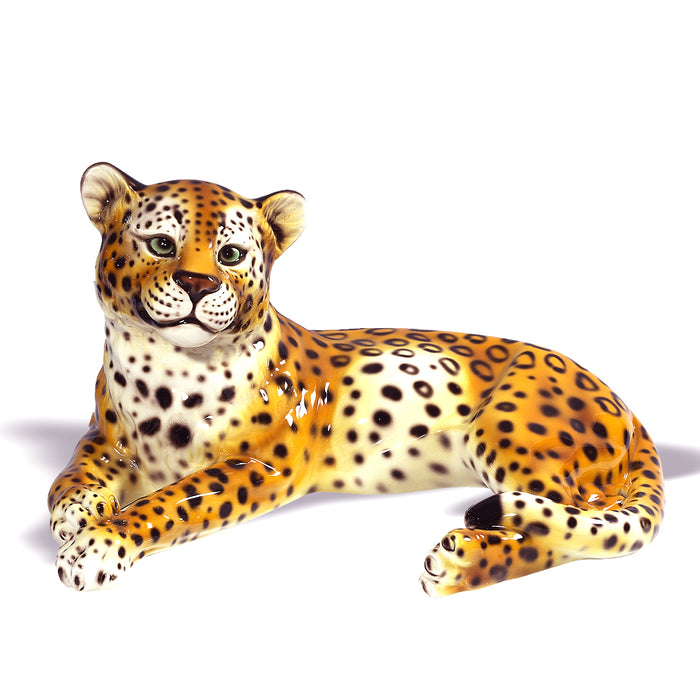 Cheetah Cub Sculpture- Italian Ceramic