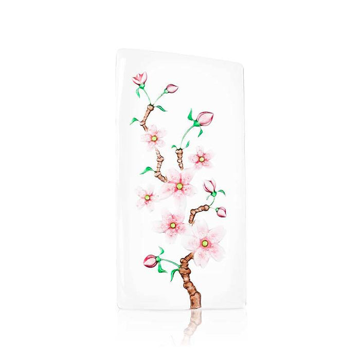 Cherry Blossom Crystal Sculpture by Mats Jonasson