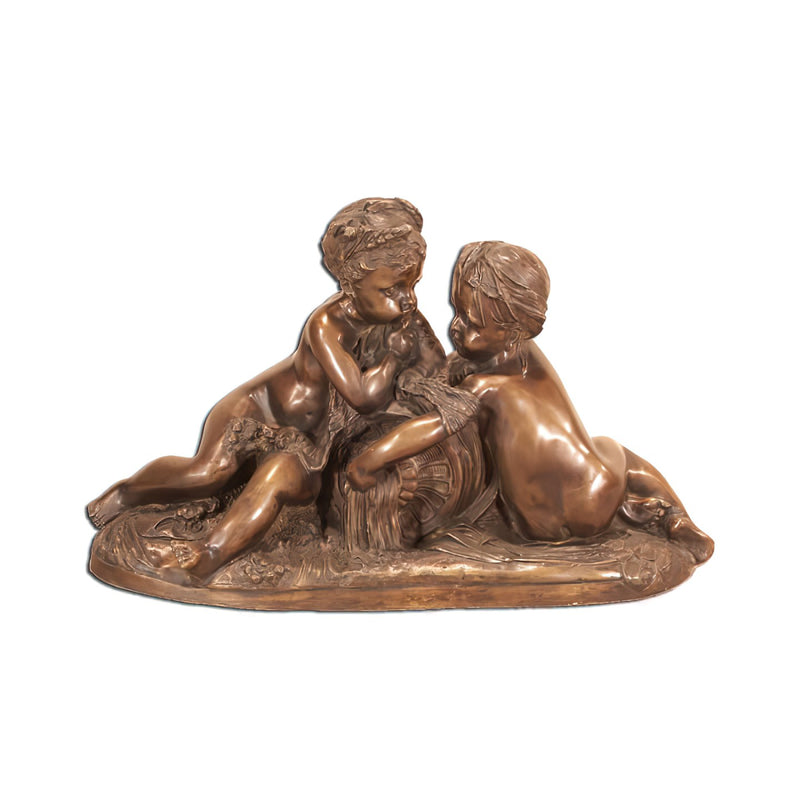 Cherubs with Water Jar Bronze Sculpture