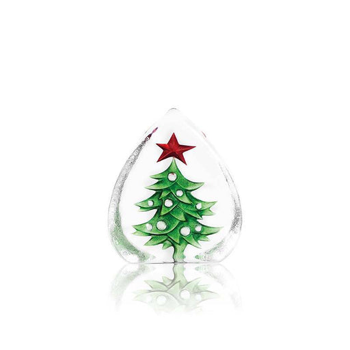 Christmas Tree Crystal Sculpture by Mats Jonasson