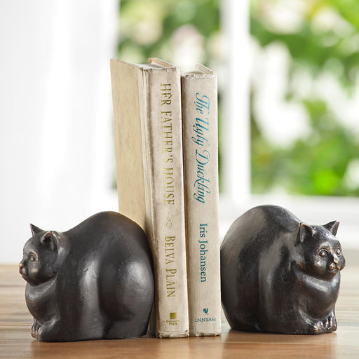 Chubby Cat Bookends by San Pacific International/SPI Home