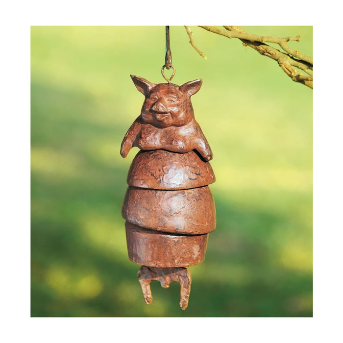 Chubby Pig Wind Chime by San Pacific International/SPI Home