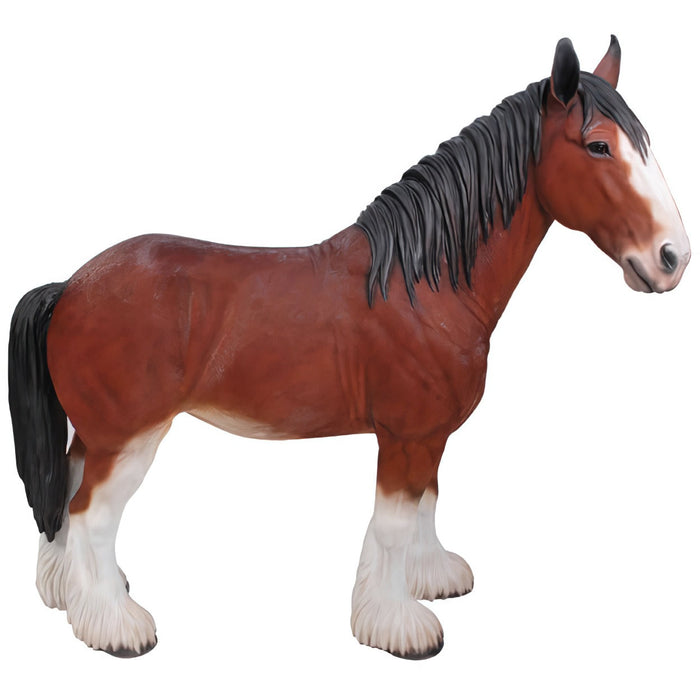Clydesdale Horse Statue- 9.5 inch