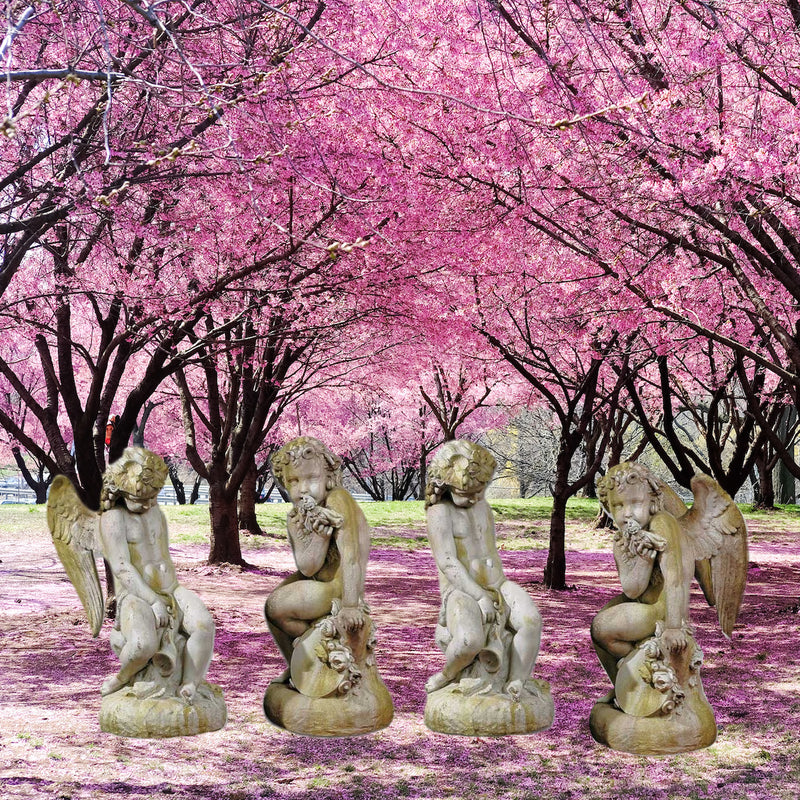 Como Cherub with Wings Garden Statue