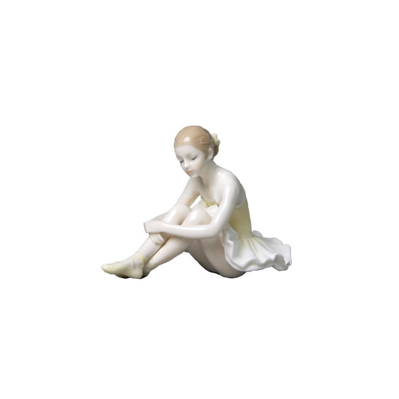 Contemplation Ballerina Statue, Yellow