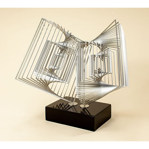 Contempo Modern Metal Sculpture by Artmax - Angle View