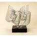 Contempo Modern Metal Sculpture by Artmax - Front View