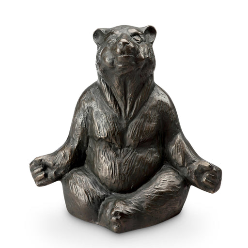 Contented Yoga Bear Garden Sculpture by San Pacific International/SPI Home