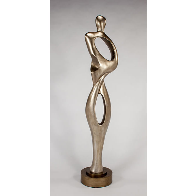 Contour I Modern Figure Floor Sculpture by Artmax- Front View