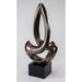 Cool Flame Modern Sculpture by Artmax - Turned View