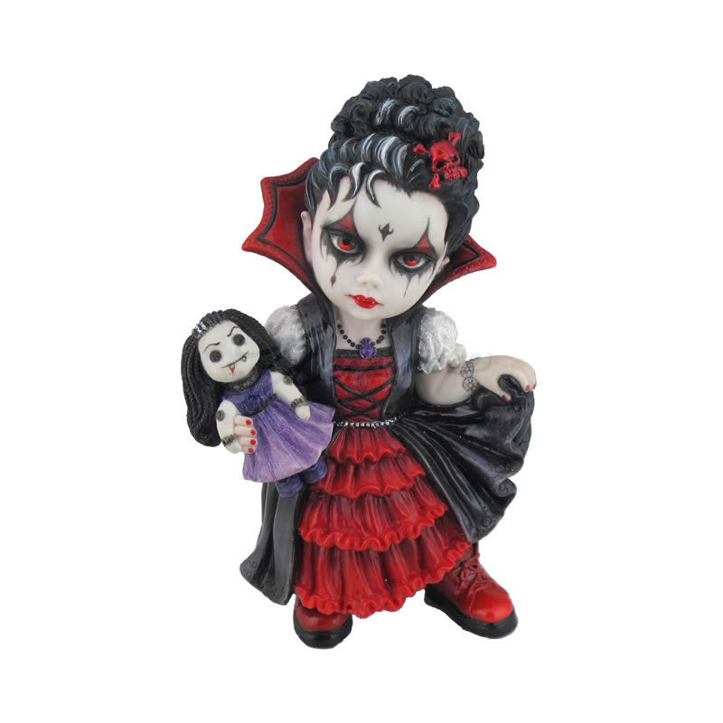 Cosplay Kids Figurine- Vampire Girl Holding A Vamp Doll
