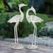 Courting Egrets Garden Sculptures, Set of 2