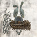 Crane Pair in Nest Wall Plaque by San Pacific International/SPI Home