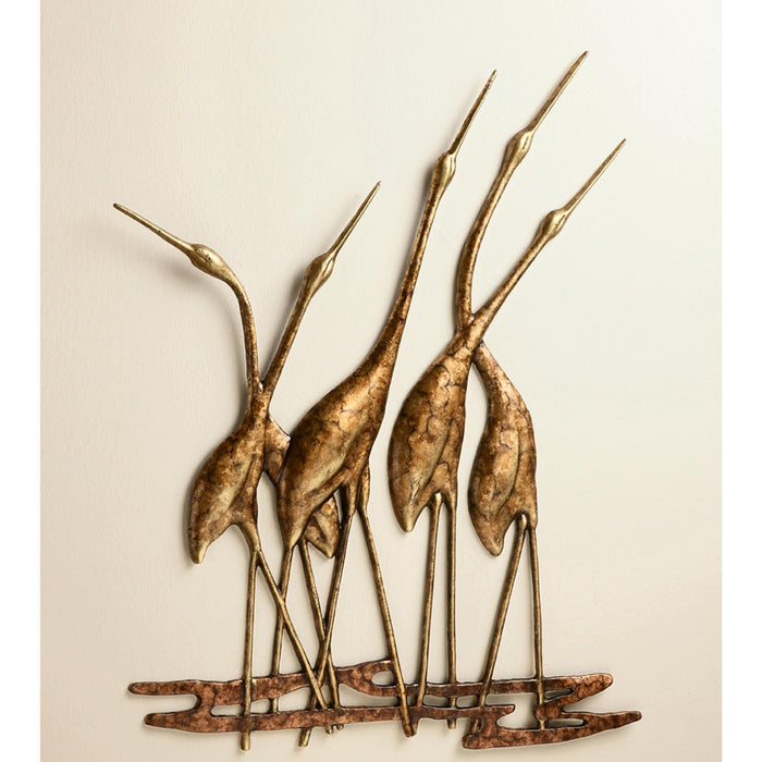 Crane Quintet Wall Plaque by San Pacific International/SPI Home