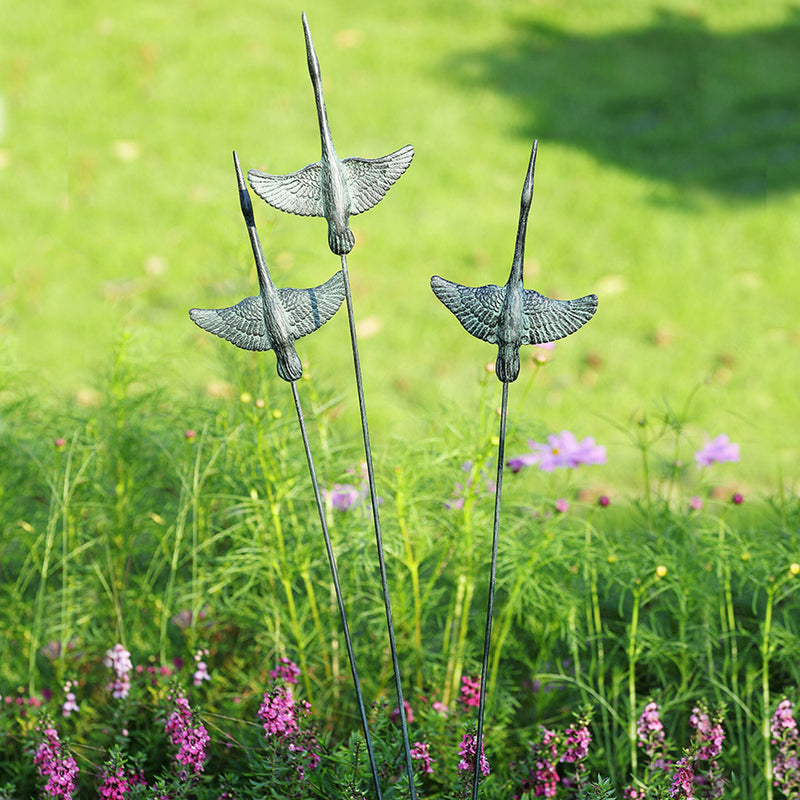 Crane Trio Flexible Garden Stakes by San Pacific International/SPI Home