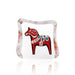 Crystal Dalecarlia Horse Figurine, Red 4.5 Inch by Mats Jonasson