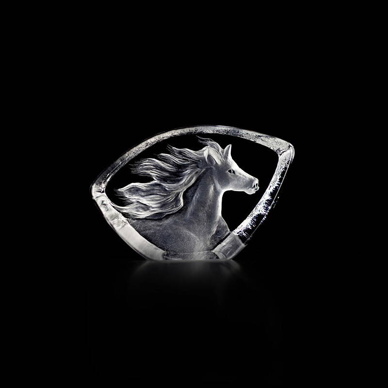 Crystal Horse Figurine by Mats Jonasson