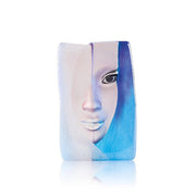 Crystal Masq Mazzai Sculpture, Blue by Mats Jonasson
