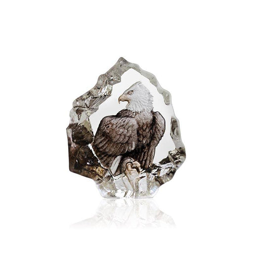 Crystal Mini Bald Eagle Figurine by Mats Jonasson