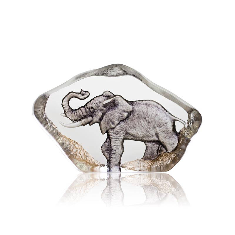 Crystal Mini Elephant Figurine by Mats Jonasson