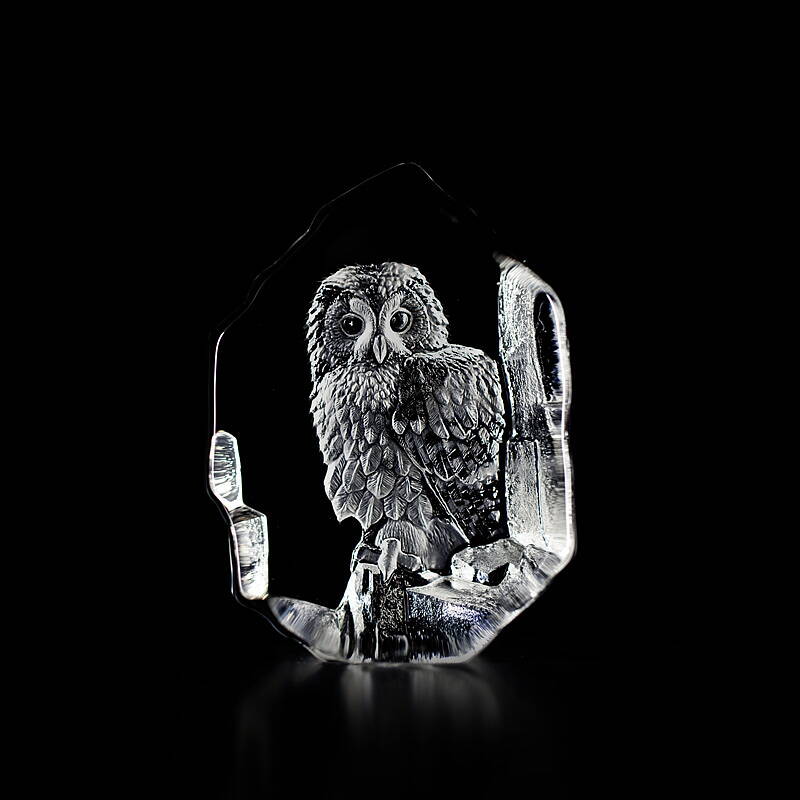 Crystal Owl Figurines